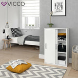 VICCO Guardaroba FALK scaffale per il bucato armadio con anta scorrevole