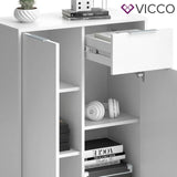 VICCO Credenza NAPOLI Comodino Armadio Bianco Armadio per tv TV Credenza Madie