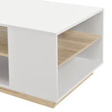 TAVOLINO TAVOLO TAVOLINO TAVOLO SALOTTO DIVANO TAVOLO MENSOLA BIANCO/Quercia ottica