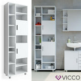 VICCO Mobile da bagno ILIAS Bagno Specchio Scaffale Credenza di base Armadio