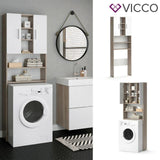 Vicco Scaffale per lavatrice Luis Armadietto per bagno 190x64cm Lavatrice