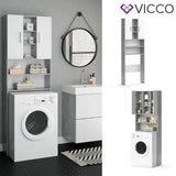 Vicco Scaffale per lavatrice Luis Armadietto per bagno 190x64cm Lavatrice