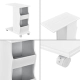 Tavolino con rotelle divano tavolo tavolino tavolo da caffè salotto bianco