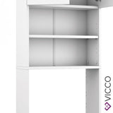 Vicco Armadio per lavatrice Armadio bagno bianco 190x64cm Scaffale per il bagno