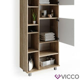 VICCO Mobile da bagno ILIAS Bagno Specchio Scaffale Credenza di base Armadio