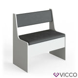 Vicco panca angolare gruppo panca da cucina panca romana bianca 77cm