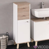 Vicco Mobile bagno Senyo Mobile medio Mobile bagno Bianco Sonoma di quercia