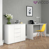 VICCO Credenza LEON Comodino Armadio Bianco Armadio per tv TV Credenza Madie