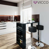 Vicco tavolo da bar Penisola Bancone Tavolino caffè 3 livelli Antracite