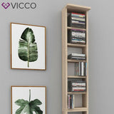 Scaffale per CD VICCO porta DVD bianco scaffale a parete pensile libreria