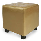 Poltrona Poggiapiedi Chesterfield Sedia Pouf Salotto Soggiorno Letto