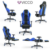 VICCO Sedia da gioco ALPHA Racing Sedia Poltrona Sedia per ufficio Poltrona capo
