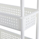 Scaffale da cucina scaffale Scaffale nicchia MULTIUSO CON CESTE 4 piani