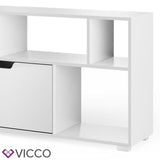 Vicco Divisorio Domus Scomparti a vista bianco Libreria Scaffale da pavimento