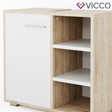Vicco Mobile sottolavabo Perry Armadietto lavabo bagno Bianco Sonoma
