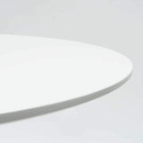 Tavolo rotondo per sale da pranzo nero e bianco