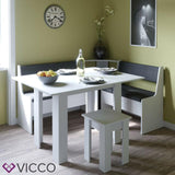 VICCO Set panca ad angolo ROMAN Set sala da pranzo Set sedie Set sedie da cucina