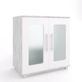 Vicco Mobile sottolavabo Rayk Armadietto per lavandino bagno Cemento
