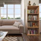 scaffale libreria in piedi Schedario di deposito libri 155x60 cm Sonoma rovere