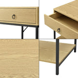 TAVOLINO comò comodino armadietto notte notte Comò Mensola Quercia/Nero