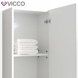 VICCO Bagno Scaffale pensile FREDDY Lucido scaffale a parete Armadio per bagno