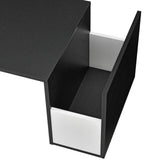 TAVOLINO TAVOLO TAVOLINO TAVOLO SALOTTO DIVANO TAVOLO ripiano Nero/Bianco