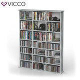 VICCO Scaffale multimediale JUKEBOX CD DVD Bluray Scaffale Scaffale verticale Sc