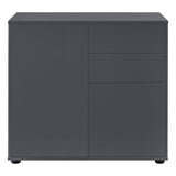 Credenza CONSOLE CASSETTIERA ARMADIO SOGGIORNO ARMADIO GRIGIO SCURO