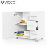 VICCO Mobile da bagno ILIAS Bagno Specchio Scaffale Credenza di base Armadio