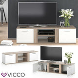 VICCO TV Credenza bassa NOVELLI 155 cm Credenza Armadio per tv Tavolino per tv