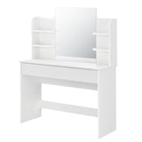 Toeletta con parrucchiere a specchio Toeletta Cosmetics White
