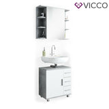 VICCO Mobile da bagno ILIAS Bagno Specchio Scaffale Credenza di base Armadio