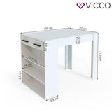 Vicco Tavolino bar Repose Tavolino alto Tavolino lounge Bancone tavolo Tavolo da