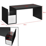 TAVOLINO TAVOLO TAVOLINO TAVOLO SALOTTO DIVANO TAVOLO ripiano Nero/Bianco