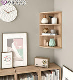 Vicco Scaffale angolare Ecki Libreria sonoma 3 scomparti Scaffale pensile