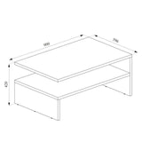 Vicco Tavolino da divano Amato Tavolino da salotto bianco Tavolino divano