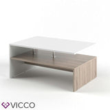 Vicco Tavolino da divano Tavolino da salotto sonoma bianco Tavolino