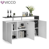 VICCO Credenza AMATO Comodino Armadio Bianco Cassettone Armadio