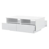 TAVOLINO TAVOLO TAVOLINO TAVOLO SALOTTO DIVANO TAVOLO PORTAOGGETTI CASSETTO BIANCO