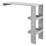 TAVOLINO BANCO Scaffale tavolo tavolo muro Montaggio a parete cemento ottica