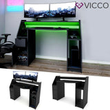 Tavolo per computer JOEL Tavolo per PC Nero Tavolo gaming Scrivania Tavolo