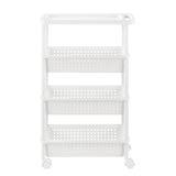 Scaffale da cucina scaffale Scaffale nicchia MULTIUSO CON CESTE 4 piani
