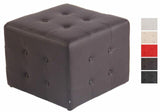 Sgabello Pouf Cubic Similpelle Poggiapiedi Imbottito Chesterfield Puff Divano