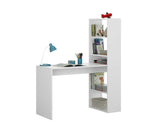 Scrivania scrittoio reversibile scaffali bianco libreria ufficio studio camera