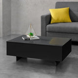 TAVOLINO TAVOLO TAVOLINO TAVOLO SALOTTO DIVANO TAVOLO 85x55x31cm Nero