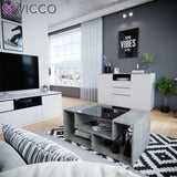 Vicco Tavolino da salotto Gabriel Tavolino scaffale 100 cm