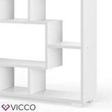 Vicco Divisorio Domus Scomparti a vista bianco Libreria Scaffale a pavimento
