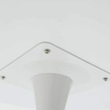 Tavolo rotondo per sale da pranzo nero e bianco