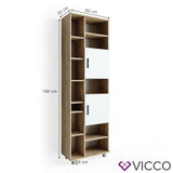 VICCO Mobile da bagno ILIAS Bagno Specchio Scaffale Credenza di base Armadio