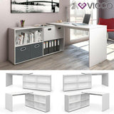 VICCO Scrivania ad angolo - Computer Tavolo per ufficio PC Scrivania